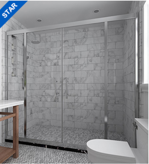 定制淋浴房 经典系列 两固两活 ALF109M